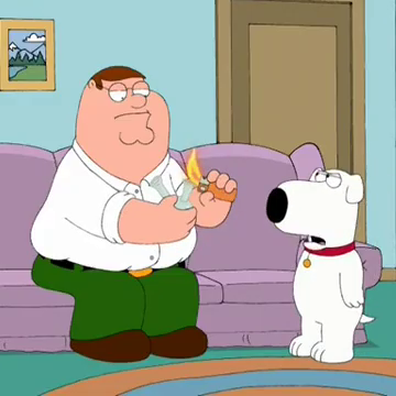 Source image for Family Guy - Peter Does Crack, line 1