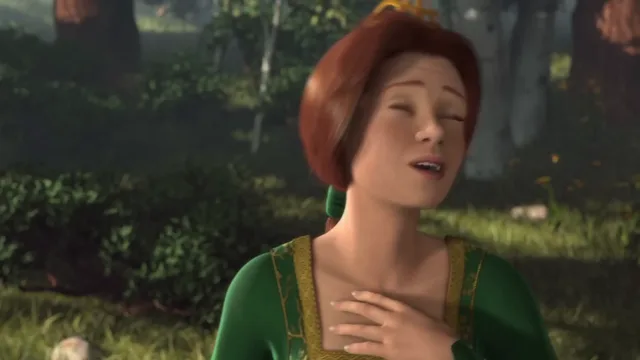 Source image for Shrek 1 - Fiona sings to bird, line 7