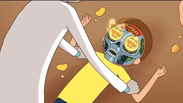 Source image for Rick and Morty pringles ad, line 13