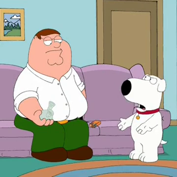 Source image for Family Guy - Peter Does Crack, line 5