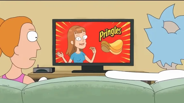 Source image for Rick and Morty pringles ad, line 2