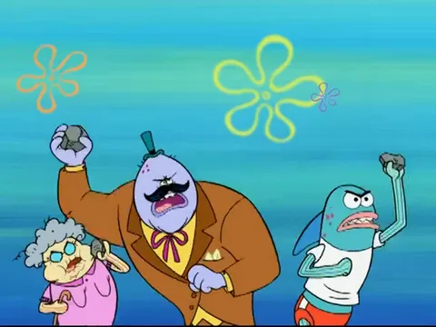 Source image for Spongebob - Someone Should Send You Floating Down The River Grandma, line 17