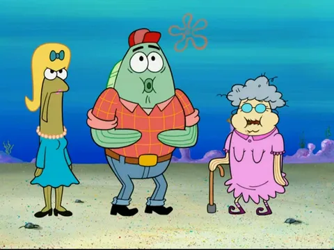 Source image for Spongebob - Someone Should Send You Floating Down The River Grandma, line 21