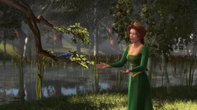 Source image for Shrek 1 - Fiona sings to bird, line 1