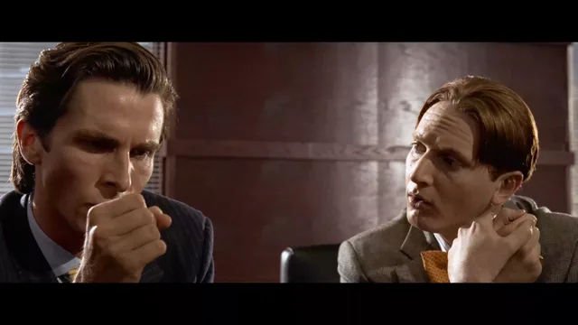 Source image for American Psycho - Business Card Scene, line 19