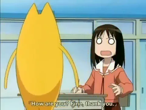Source image for Azumanga Daioh - Oh My Gah, line 2