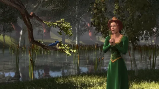 Source image for Shrek 1 - Fiona sings to bird, line 2