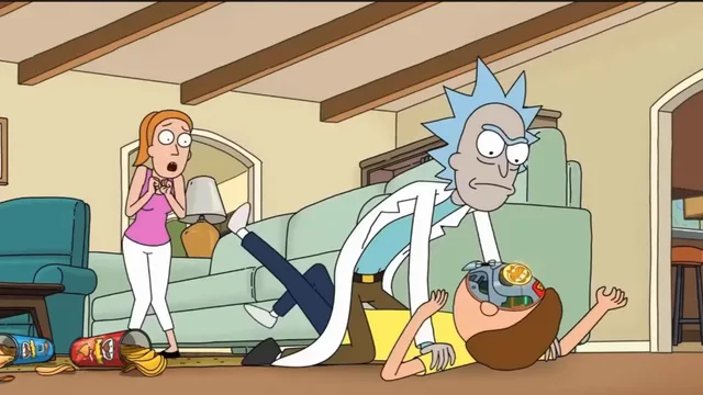 Source image for Rick and Morty pringles ad, line 3