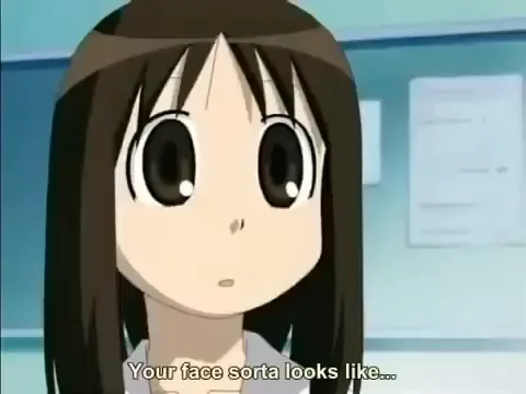 Source image for Azumanga Daioh - Oh My Gah, line 12
