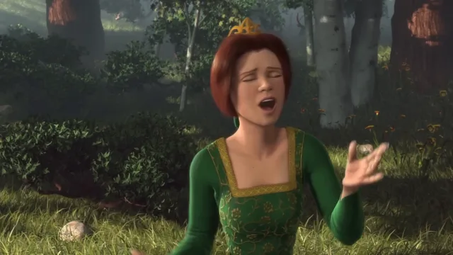 Source image for Shrek 1 - Fiona sings to bird, line 6