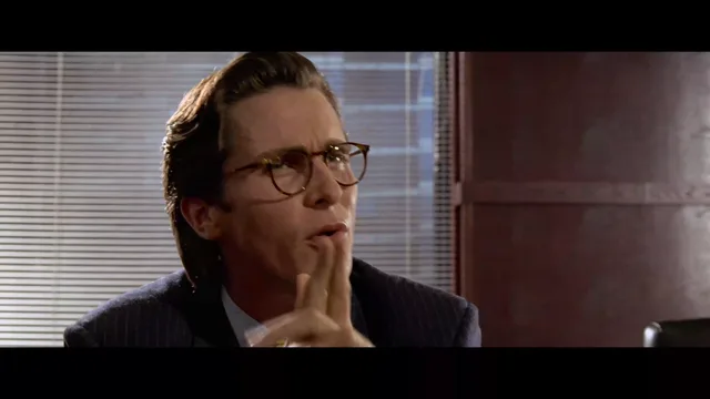 Source image for American Psycho - Business Card Scene, line 8