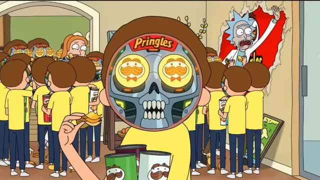 Source image for Rick and Morty pringles ad, line 5