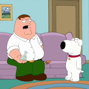 Source image for Family Guy - Peter Does Crack, line 8